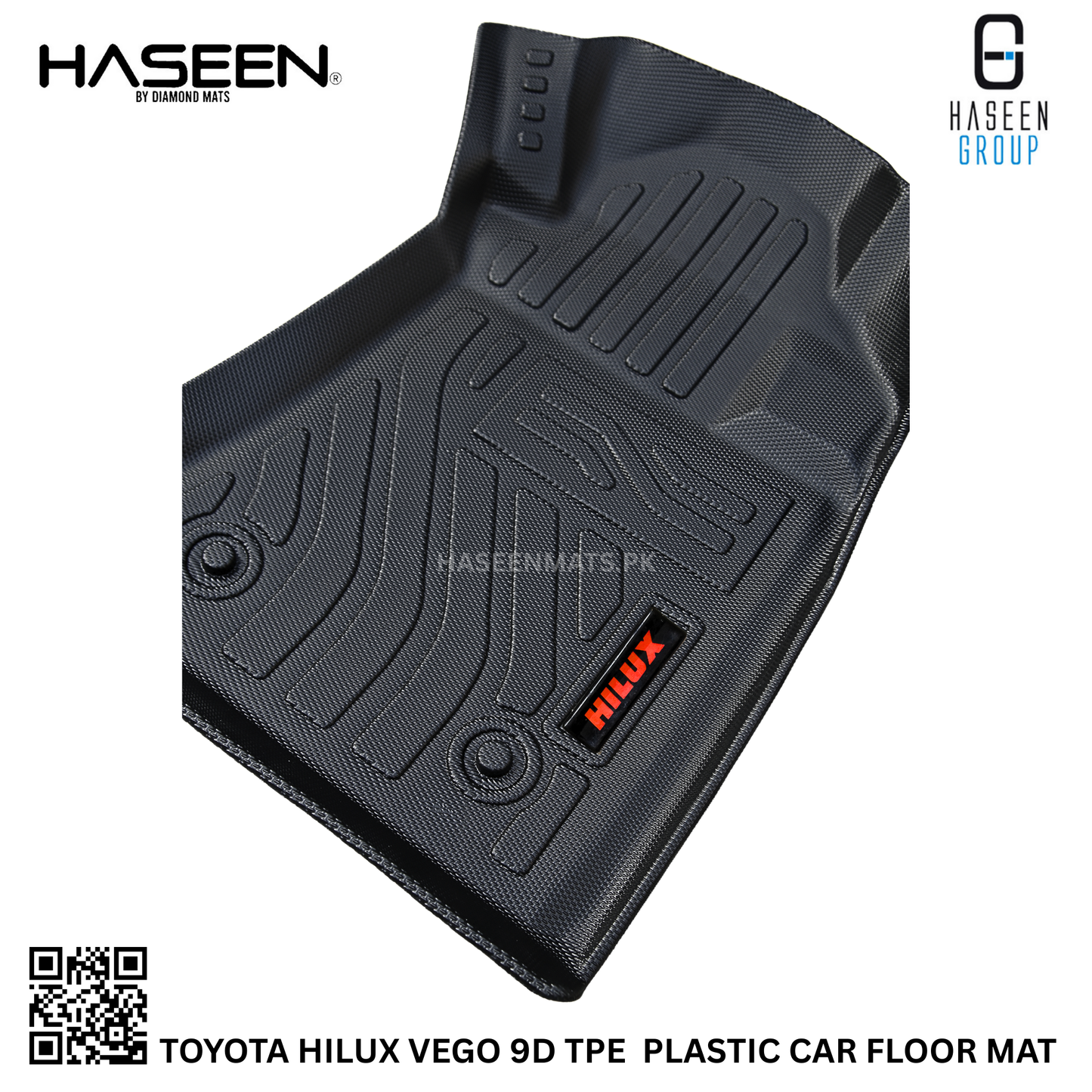 TOYOTA HILUX NEW LUXURY STYLE TPE PLASTIC HEAVY DUTY 9D FLOOR MAT