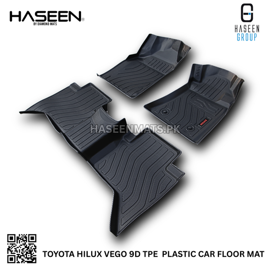 TOYOTA HILUX NEW LUXURY STYLE TPE PLASTIC HEAVY DUTY 9D FLOOR MAT