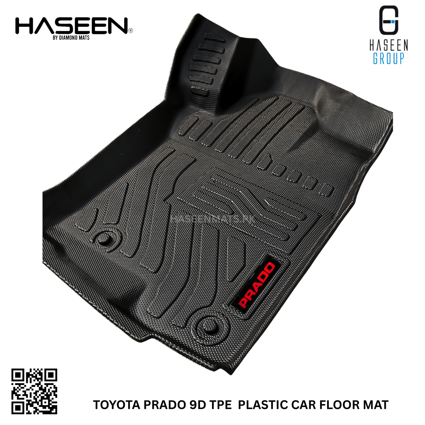 TOYOTA PRADO NEW LUXURY STYLE 9D TPE PLASTIC HEAVY DUTY FLOOR MAT