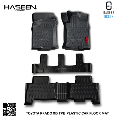 TOYOTA PRADO NEW LUXURY STYLE 9D TPE PLASTIC HEAVY DUTY FLOOR MAT