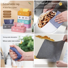 Microfiber Cleaning Cloths – 10-Piece Reusable Tissue Box for Dusting, Polishing &amp; Household Cleaning - Micro Fiber Tissues - Cleaning Cloth