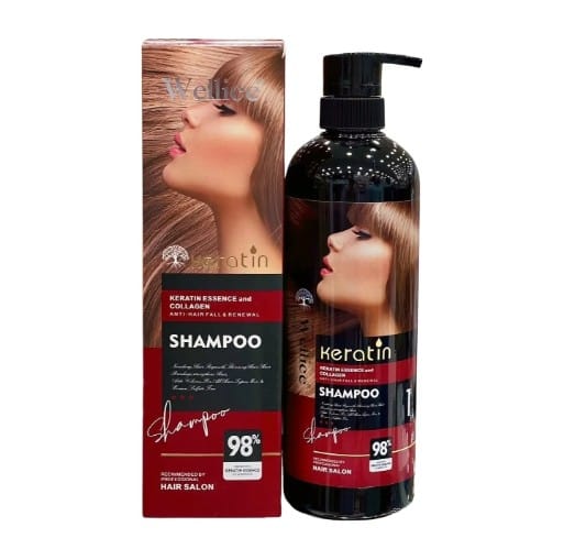 Wellice Hair Salon Keratin Essence and Collagen Shampoo - 800g