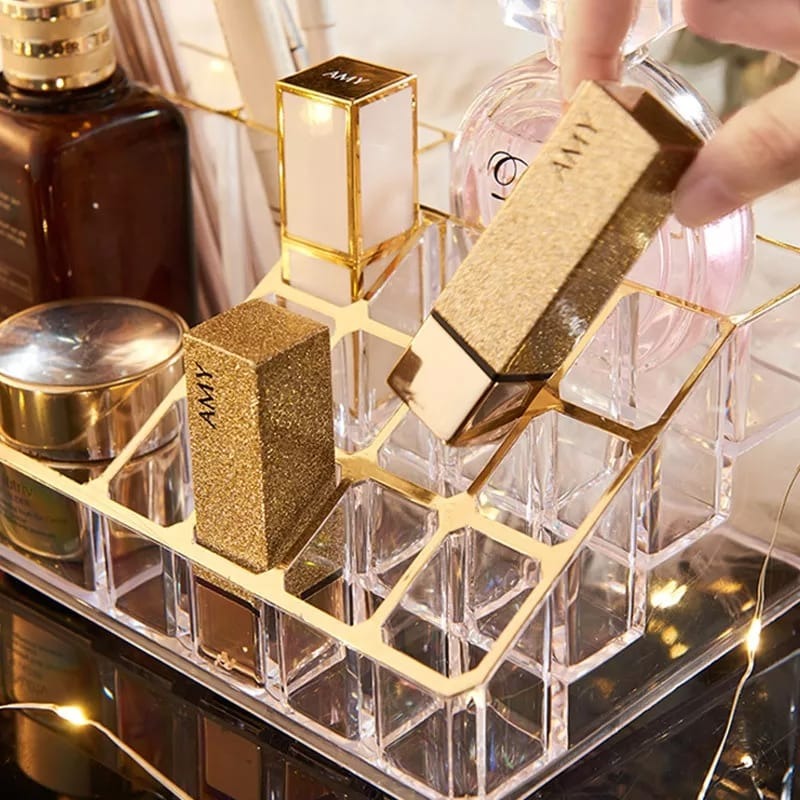 Multiple Grid Cosmetics Organizer
