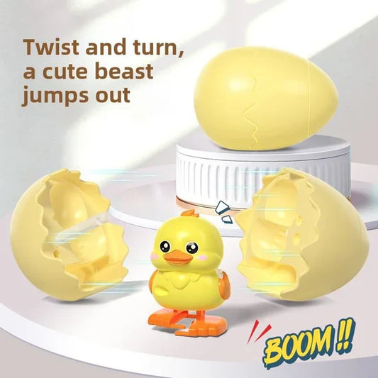 Wind-Up Pop Out Egg Toy Surprise