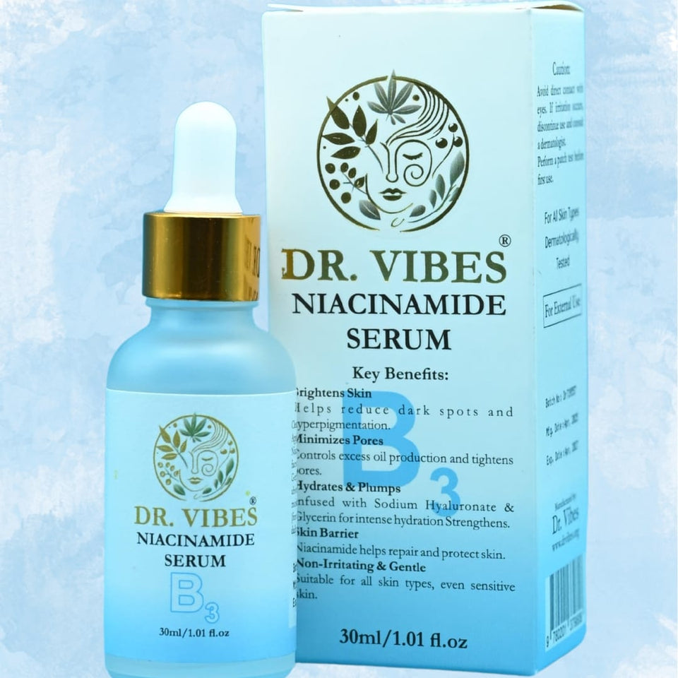 Dr. Vibes Niacinamide Serum 30ml | Vitamin B3 Face Serum for Glowing Skin