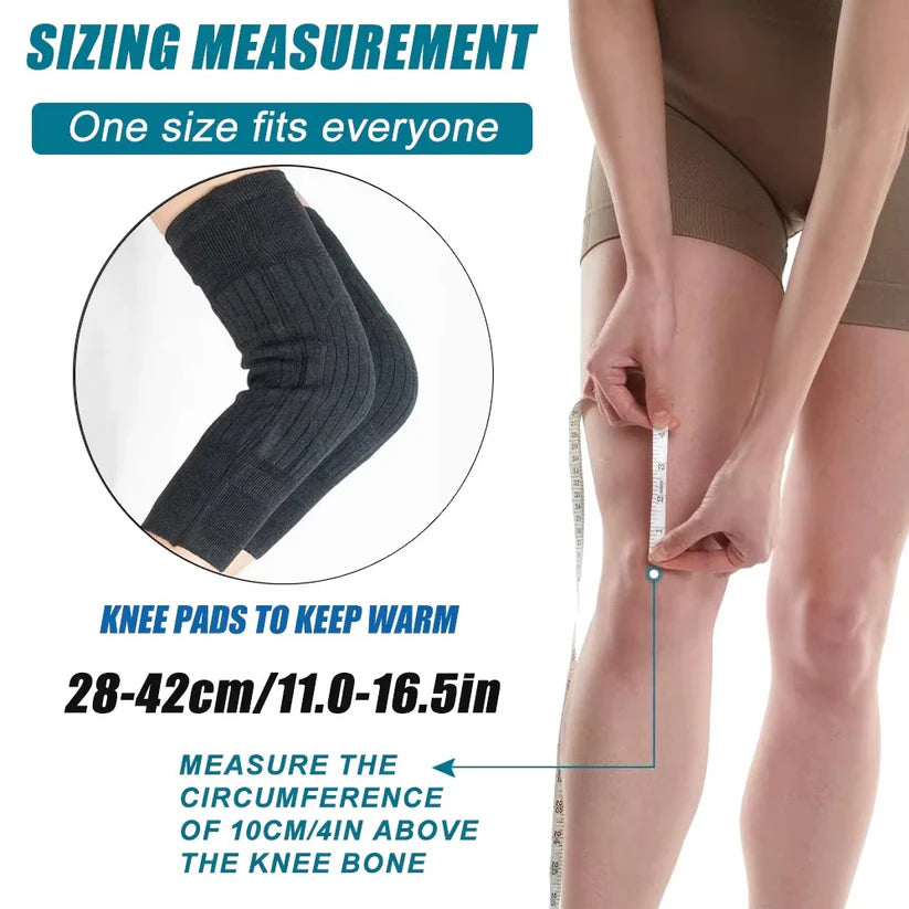 Knee Warm Thick Wool Blend Thermal Pads – Warm Relief & Support