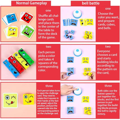 Face Changing Magic Cube Building Blocks