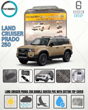 LAND CRUISER PRADO 250 NEW DOUBLE COAT PVC WITH COTTON CAR COVERS