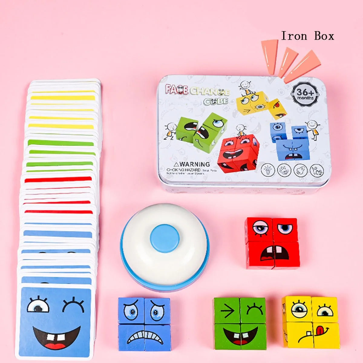 Face Changing Magic Cube Building Blocks