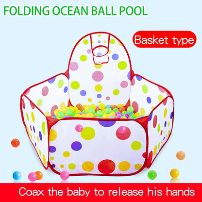 Dry Pool With Basketball Hoop + Free 50 Balls Pack 🎁