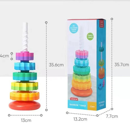 Montessori Rotating Rainbow Tower