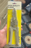 All in 1 Multi-Functional Plier - Wire Stripper ,Cutter ,Crimper | Pure Stainless Steel