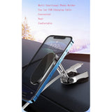 Car Foldable Magnetic Mobile Phone Holder | 360° Rotation Dashboard Mount for Cars