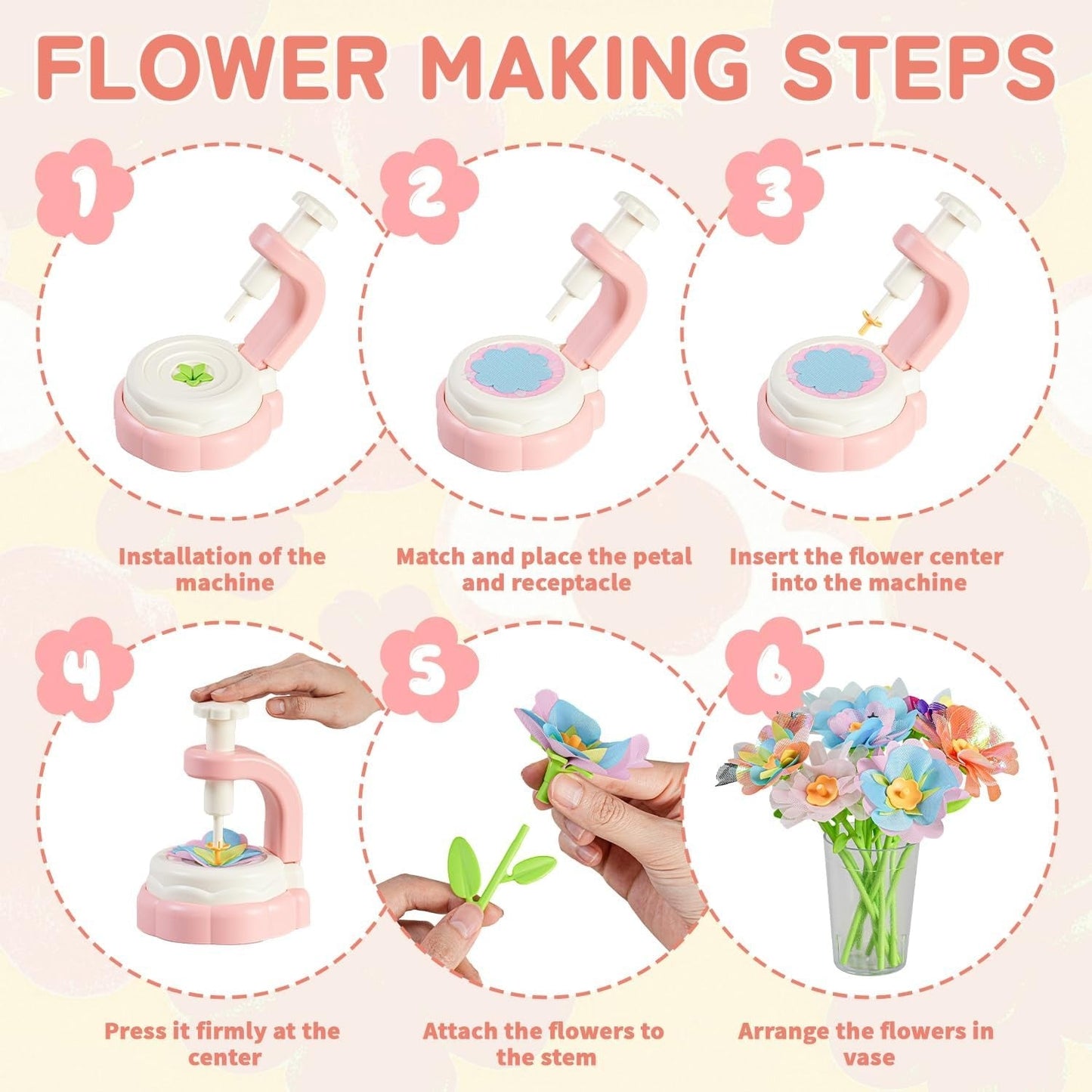 Fabric Flower Craft Kit