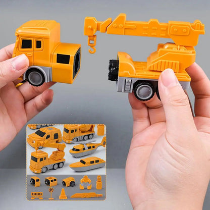Magnetic Transform Engineering Car Assembled Toys - 35 PCS + Ramadan Gift 🎁