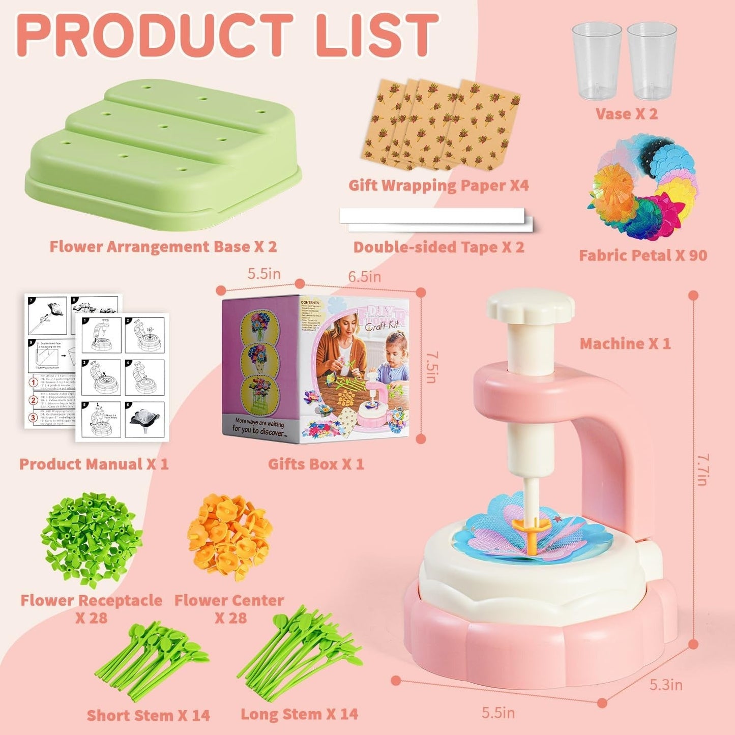 Fabric Flower Craft Kit