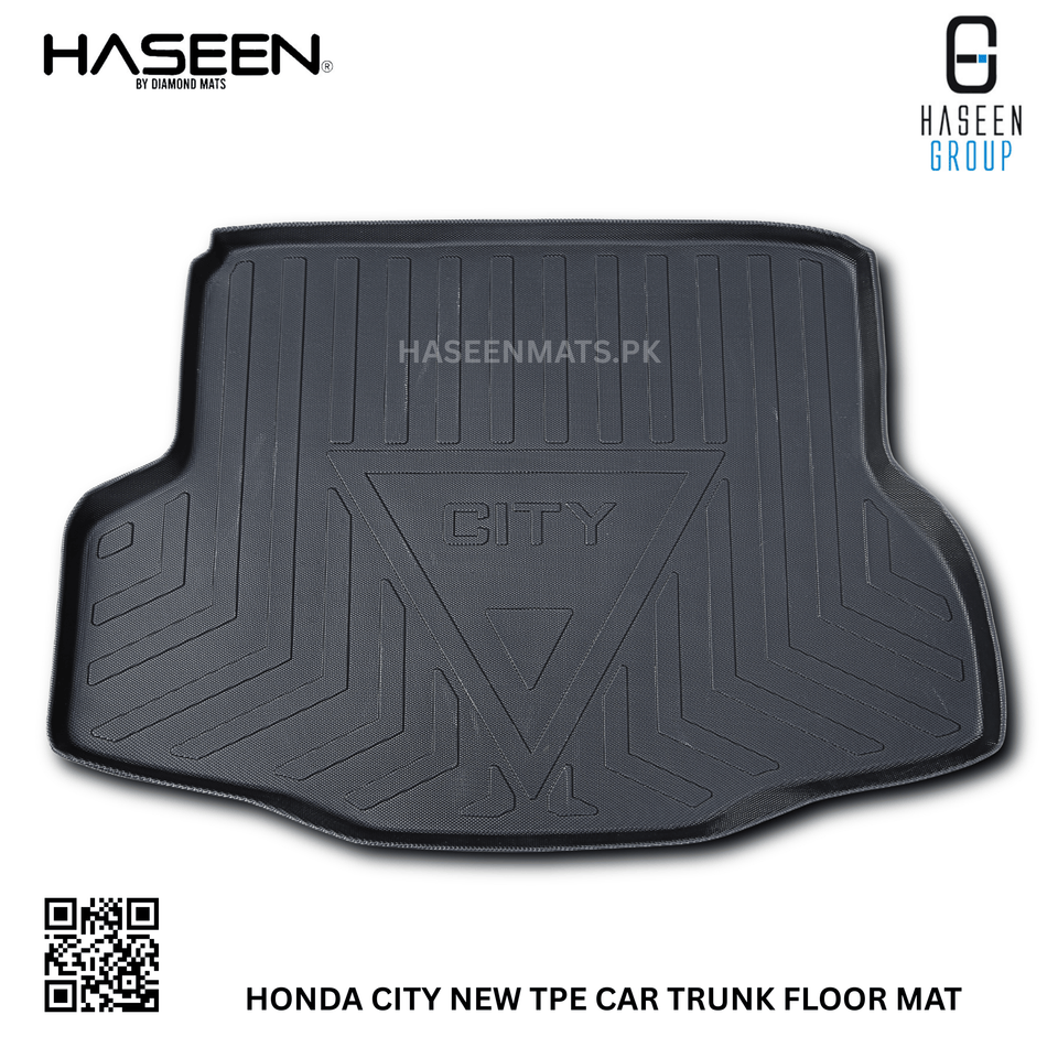 HONDA CITY 2021-2024  TPE PLASTIC CAR TRUNK MAT