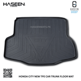 HONDA CITY 2021-2024  TPE PLASTIC CAR TRUNK MAT