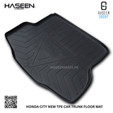 HONDA CITY 2021-2024  TPE PLASTIC CAR TRUNK MAT