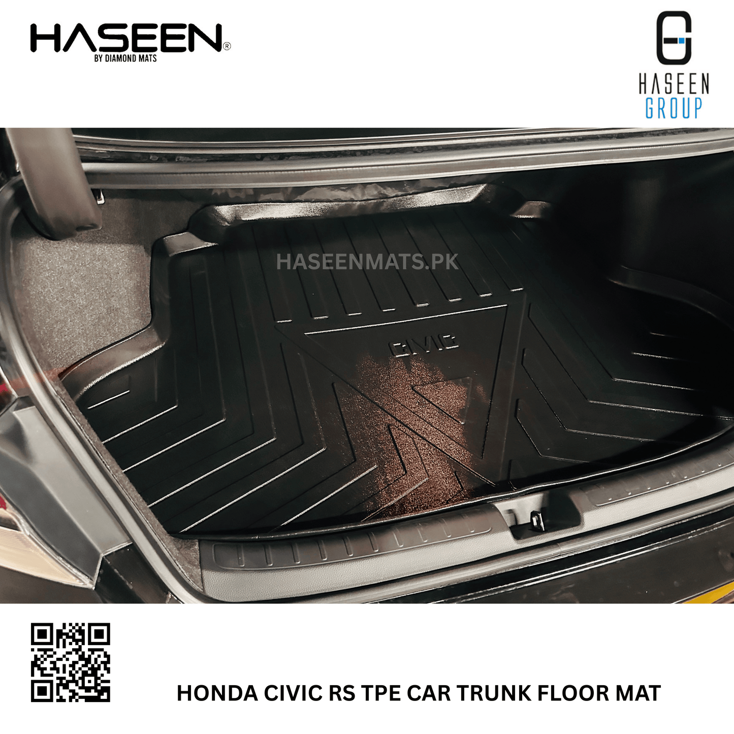HONDA CIVIC RS 2022-2024 TPE CAR TRUNK PLASTIC MAT