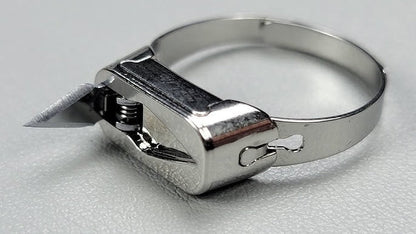 Adjustable Self Defense Ring - Self Defense Ring Knife - Hidden Blade Emergency Protection Tool for Men &amp; Women