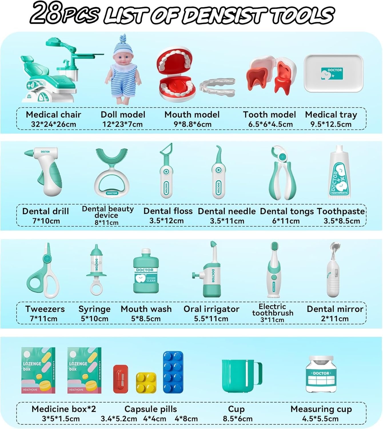 Toddler Dentist Play Set