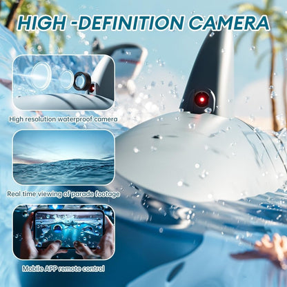 Remote Control Shark Toy with 4K HD Camera