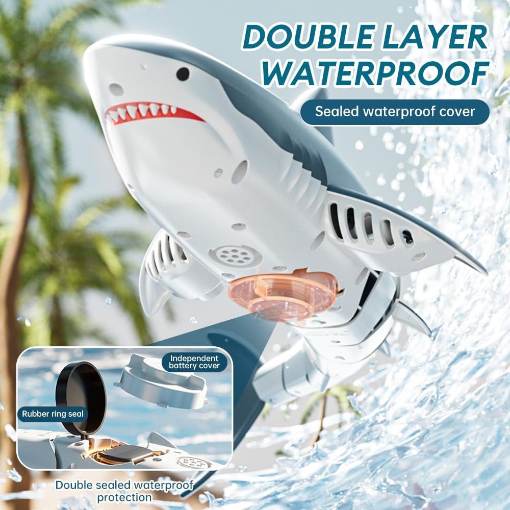 Remote Control Shark Toy with 4K HD Camera