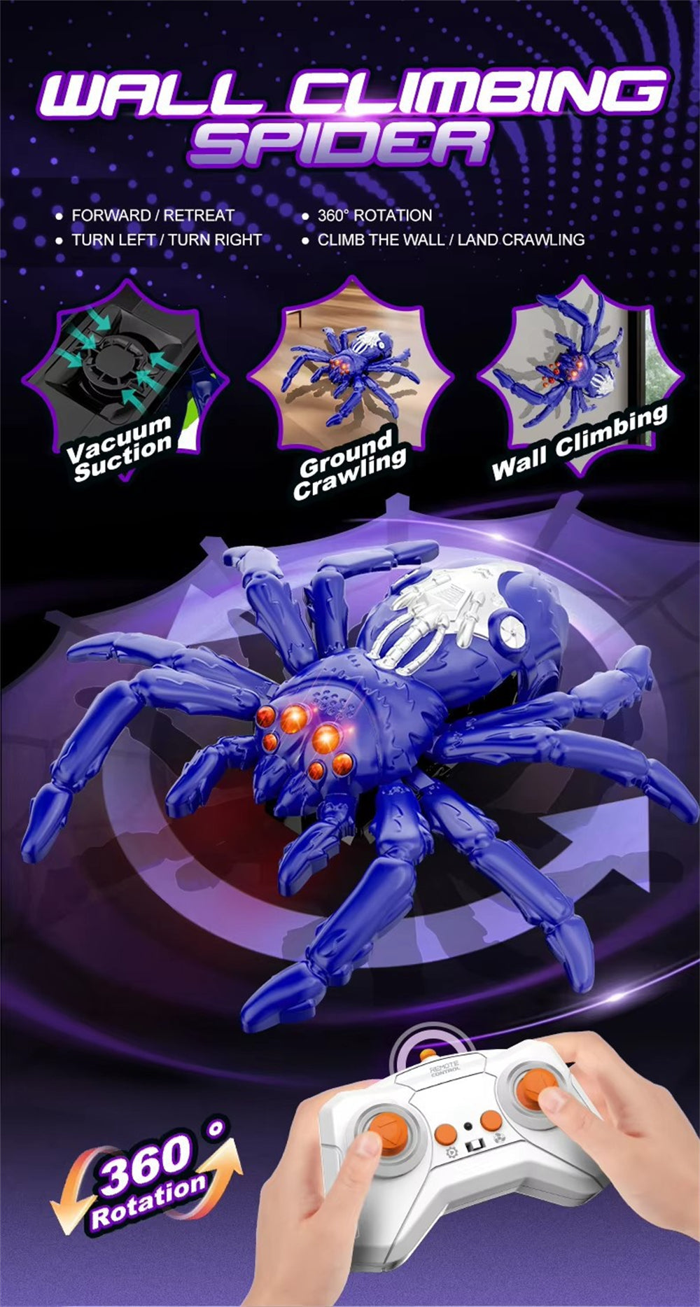 Interactive RC Spider Toy