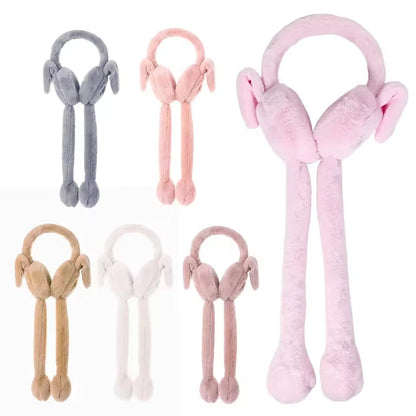 Cute & Fluffy Moving Ear Muffs