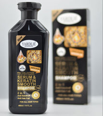 Keratin Shampoo &amp; Hair Serum Set – 400ml Professional Hair Care for Smooth, Frizz-Free &amp; Shiny Hair