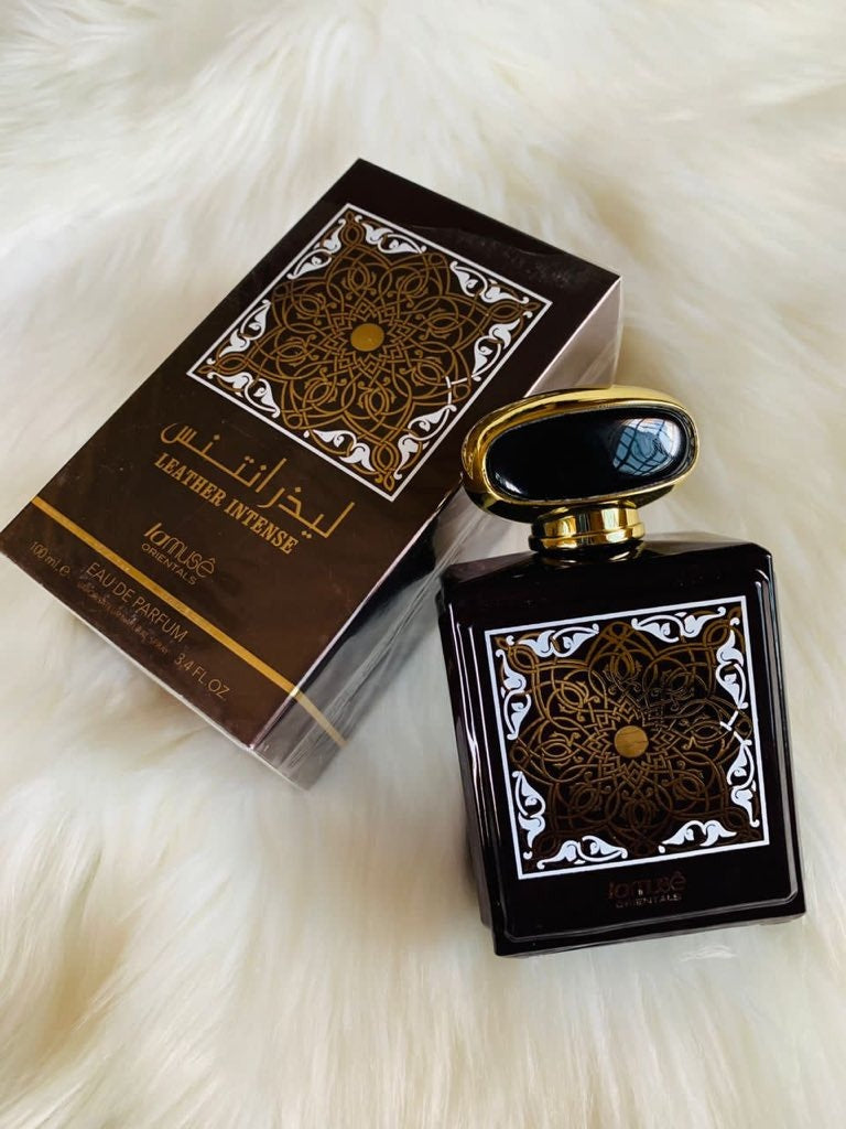 Leather Intense Eau De Parfum Spray – Bold &amp; Long-Lasting Scent with Warm Leather and Woody Notes