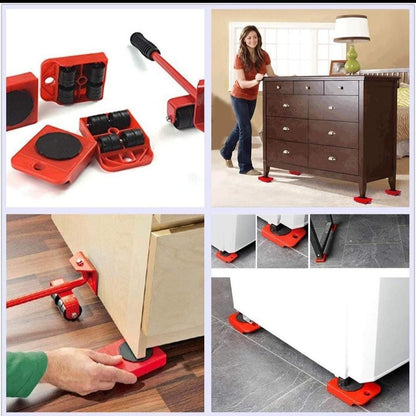 Furniture Lifter Mover Tool Set – Heavy Load Moving Rollers &amp; Lifting Tool for Furniture and Home Appliances