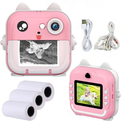 Instant Camera Printer For Kids - With 2 Extra Reels