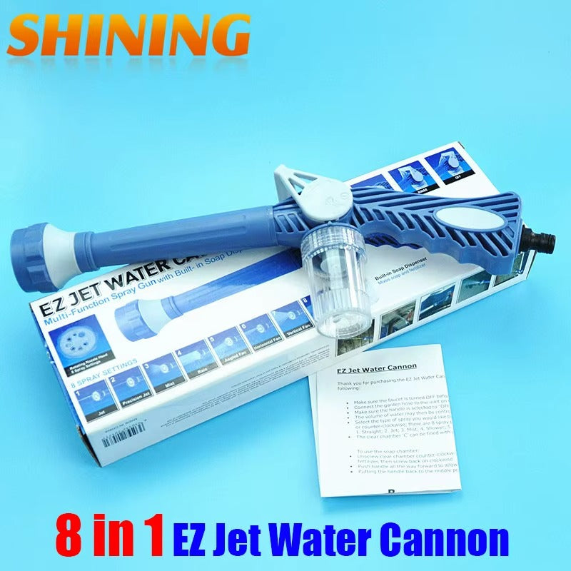 Ez Jet Water Canon 8 In 1 Turbo Water Spray – For Car & Bike Washing, Gardening, And More