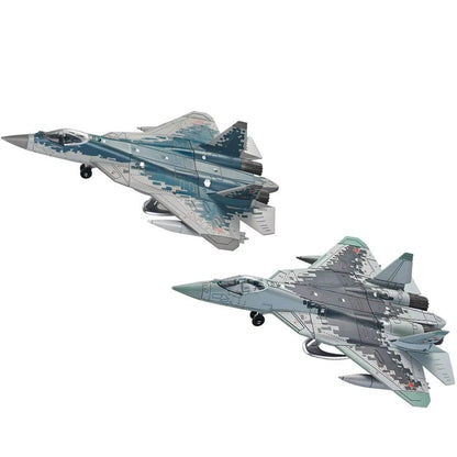 1/72 Air Force SU-57 Fighter Jet Toy Army Airplanes Aircraft Bomber Plane Educational Kid Building Block Military Toy