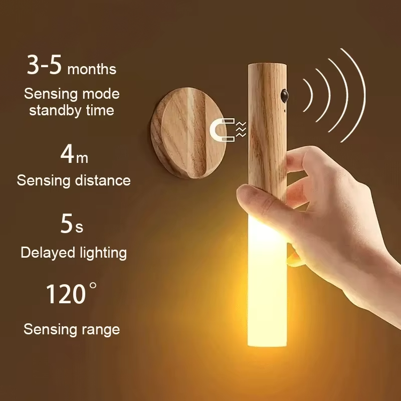 With Battery Creative Magnetic Wardrobe Light Lighting LED with Sensor Lights for Home