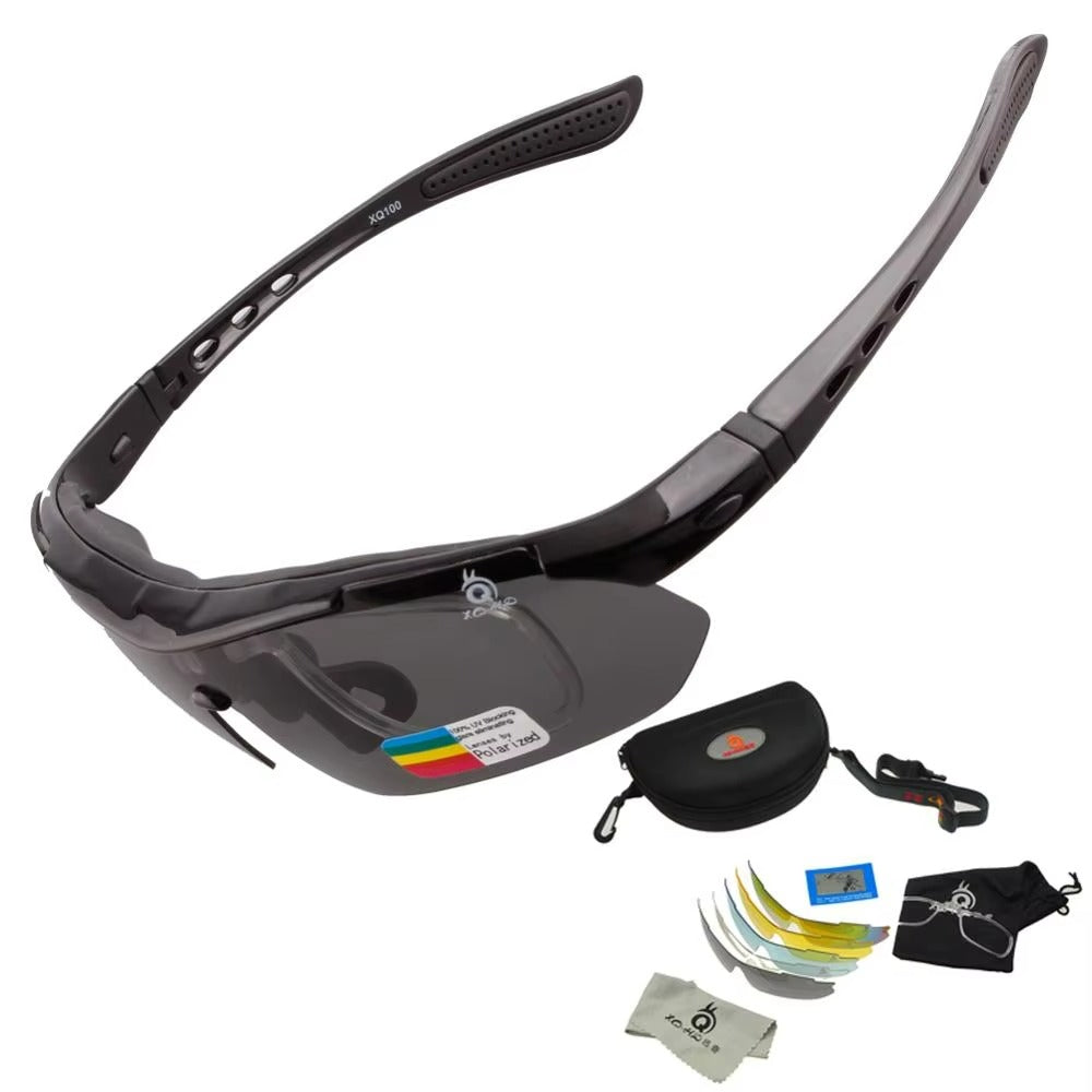 5 Lens Cycling Sunglasses Set Polarized Lens Super Hot Outdoor Cycling Glasses
