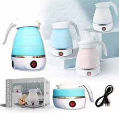 600ml Silicone Foldable Water Kettle – Leak-Proof Portable Travel & Household Mini Kettle