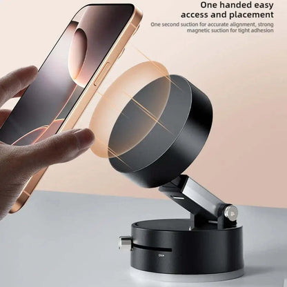 Double Sided Suction Cup Magnetic Phone Holder Lazy Multi-Functional Foldable