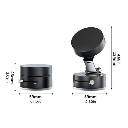 Double Sided Suction Cup Magnetic Phone Holder Lazy Multi-Functional Foldable