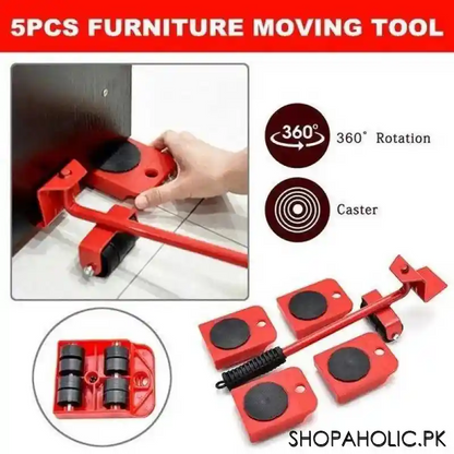 Heavy Duty Furniture Lifter/Moving Tool Set (Set Of 5)