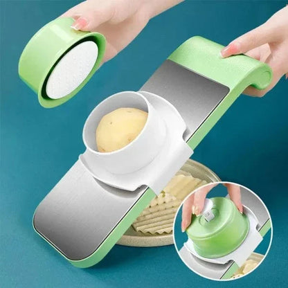 Stainless Steel Multifunctional Vegetable Cutter & Grater | 6-in-1 Slicer, Shredder, Peeler –  .....!معیار کی گارنٹی 100٪ – کھول کر چیک کریں، پھر ادائیگی کریں